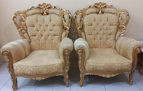 Riyadh, Furniture, SAR 475,  2 Sets Of Stylish 7 Seater Sofa For Sale-Very Good Condition-Riyadh