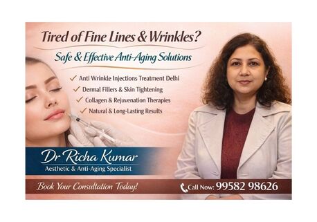 New Delhi, Health, Tired Of Fine Lines & Wrinkles? Safe & Effective Anti-Aging Solutions