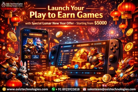 Los Angeles, Software, USD 5000,  Build Your Own Play-to-Earn Game | Lunar New Year Offer Starting At $5000 -Osiz Technology