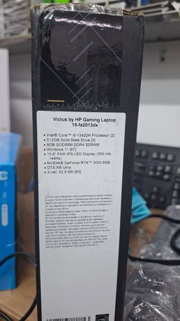 Manama, Electronics, BHD 305,  New HP Victus Gaming Laptop Core I5 13th Generation 6GB NVidia RTX GPU 15.6" 144Hz IPS LED