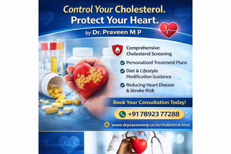 Bangalore, Health, Cholesterol And Dyslipidemia Treatment &mdash; Dr. Praveen MP