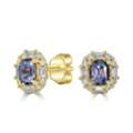 USD 1547,  For Sale: 1.09ct Spinel Diamond Earrings In 14K Gold