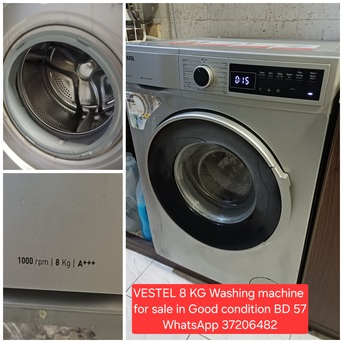 Manama, Appliances, BHD 57,  ✅️ Vestel 8kg Front Load Washing Machine For Sale In Good Condition With Delivery