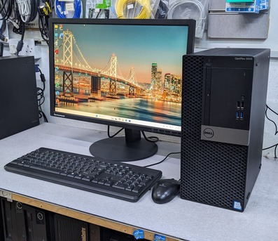 Manama, Computers, BHD 118,  Dell Core I7 7th Gen Computer 22" Monitor 8GB RAM SSD M.2 35x Fast WIN 11Pro/Office 2024