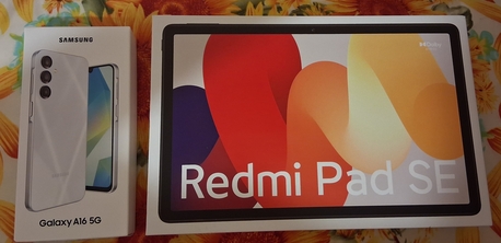 Khobar, Mobile Phones, SAR 1100,  Samsung Galaxy A16 5G 256/8 GB And Redmi Pad SE 256/8GB With Box With Everything Same Like