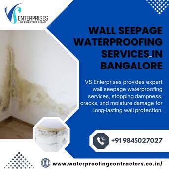 Bangalore, Construction, Wall Seepage Waterproofing Services In Bangalore