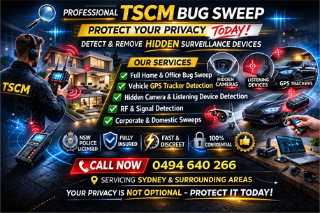 Sydney, Security, Are You Worried That Your Car Is Being Watched? Call Professional Car Bug Sweep Expert