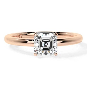 New York, Jewelry, USD 1633,  14k Rose Gold  Lab Created Diamond Ring - GemsNY