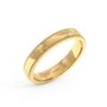 GBP 1,  Court Shape Millgrain Wedding Band