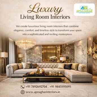 Bangalore, Interior Design, Luxury Living Room Interiors In Bangalore