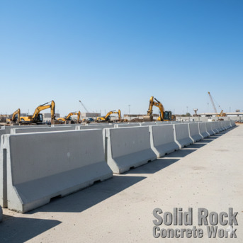 Dubai, Construction, Concrete Road Barrier Suppliers In United Arab Emirates &ndash; Solid Rock Concrete Work