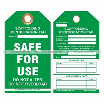 New York, Business, Buy Scaffolding Safety Tags And Holders In The USA - Bulk Supply Available