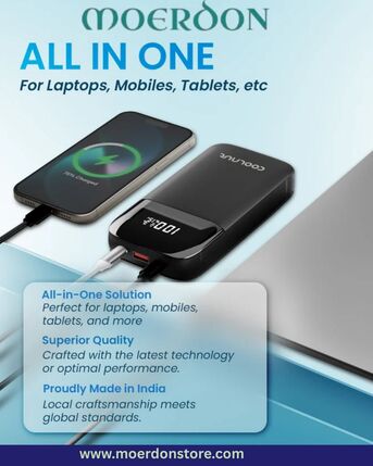 Bhopal, Electronics, INR 8999,  10000 Mah Mobile Power Bank 45w: Order Now