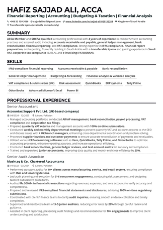 Riyadh, Job Seekers, ACCA Accountant Seeking Opportunity | Transferable Iqama | KSA