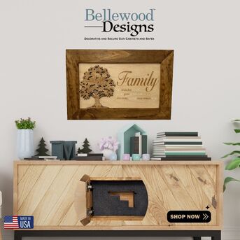 New York, Furniture, Handcrafted Hidden Wall Art Cabinet &ndash; Elegant & Secure Storage