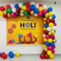 Trendy Balloon Decoration For Holi Celebration