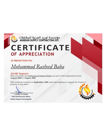 Khobar, Job Seekers, Experienced CSWIP 3.1 Welding Inspector With Transferable Iqama