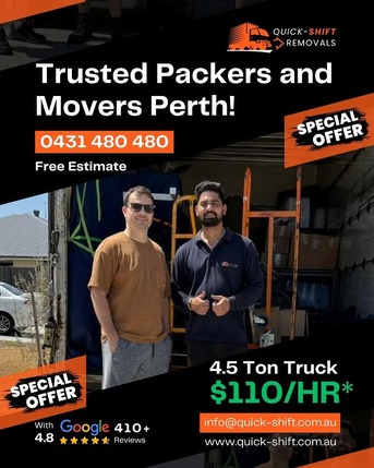 Perth, Delivery, Professional Packing Services Perth | Quick Shift Removals