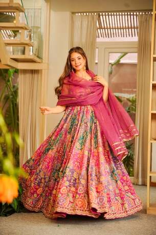 Jaipur, Clothing & Accessories, INR 13500,  Shop Pink Wedding Maxi Set With Embroidered Work At Never Before Price