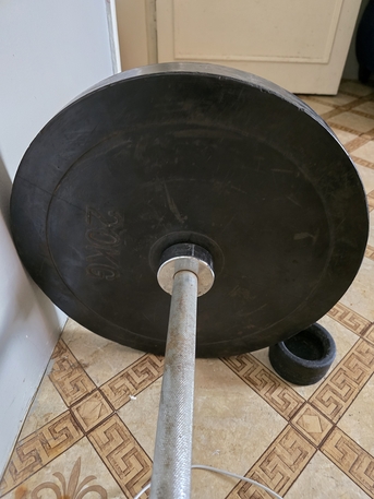 Al Sulaymaniyyah, Sporting Goods, SAR 230,  Olympic Barbell And Rubber Weights For Sale