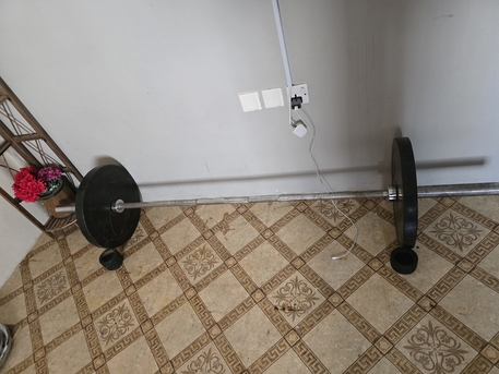 Al Sulaymaniyyah, Sporting Goods, SAR 230,  Olympic Barbell And Rubber Weights For Sale