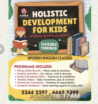 Adliya, Daycare, Wholistic Development From Age 4 Till 12 Yrs  Children