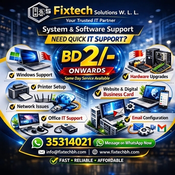 Manama, Computer, SOFTWARE INSTALLATION SUPPORT