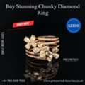 GBP 2300,  Buy Stunning Chunky Diamond Ring - Luxury UK Jewellery