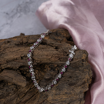 Mumbai, Jewelry, INR 3299,  CZ Stone 925 Premium Silver Bracelet