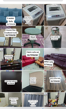 Riffa, Household Items, BHD 5,  Sofa Gas Beds Table Washing Machine Everything For Sale