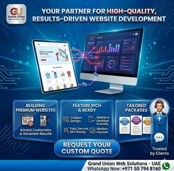 Dubai, Web Design & Development, Grand Union Web Solutions, UAE