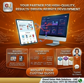 Abu Dhabi, Web Design & Development, Website Development Services - Grand Union Web Solutions