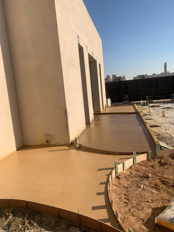 Riyadh, Construction, الخرسانة المطبوعة الملونة صبة مروحة ميزا