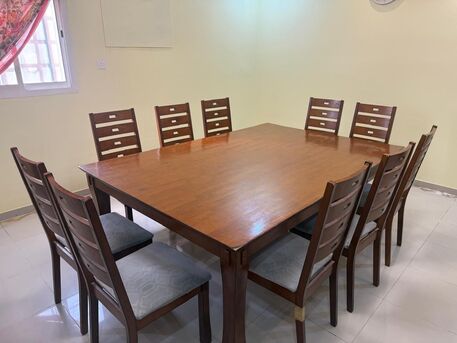 Riyadh, Furniture, SAR 350,  Dining Table With 10 Chairs