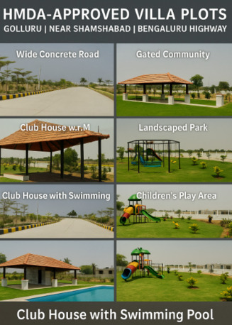 Hyderabad, Residential Plots, INR 28000,  250 Sq. Yard,  Hmda&rera Approved Open Plots For Sale At Gollur