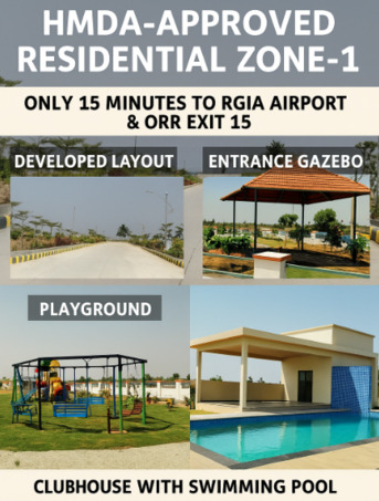 Hyderabad, Residential Plots, INR 28000,  250 Sq. Yard,  Hmda&rera Approved Open Plots For Sale At Gollur