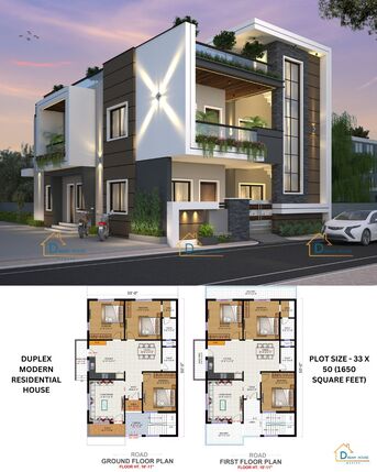 Bhopal, Interior Design, Modern Duplex House Design In Ayodhya