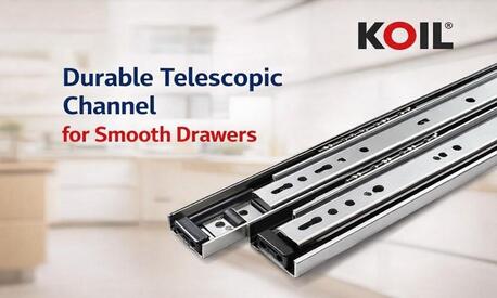Ahmedabad, Furniture, Durable Telescopic Channel For Smooth Drawers