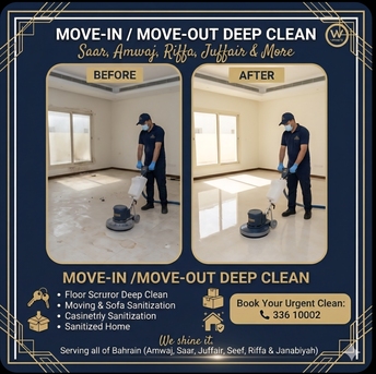 Amwaj Islands, Cleaning, MOVE-IN / MOVE-OUT DEEP CLEAN &ndash; Get Your Deposit Back! 🏠