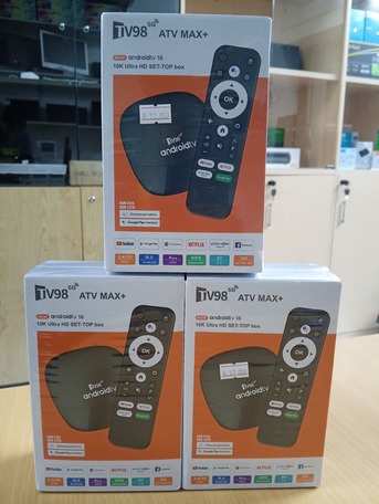 Manama, Electronics, BHD 15,  TV Android Box ATV MAX+ | 4K Ultra HD | Dual WiFi | Bluetooth 5.0 | Chromecast | Voice Rem