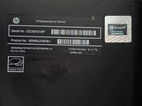 Riyadh, Computers, SAR 800,  HP EliteDesk 800 G4 - Core I5 8th Gen - 8GB RAM - 256GB SSD