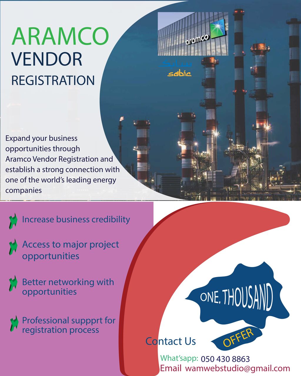 Jubail, Business, Vendor Code Registration With  Profession