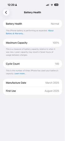 Azizia, Mobile Phones, SAR 3750,  IPhone 16 Pro Max 256 Gb With 100% Battery Health