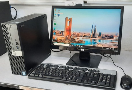 Manama, Computers, BHD 105,  Dell Core I7 Computer (8CPUs) RAM 8GB SSD 128GB + 500GB HDD 35x Fast 19" Monitor Ready