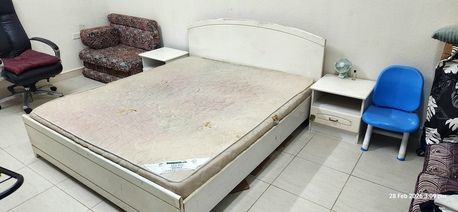 Jubail, Furniture, SAR 200,  Bed Set With Mattress And Side Tables