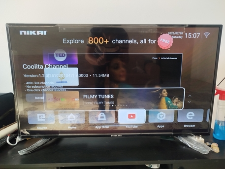 Riyadh, Electronics, SAR 350,  NIKAI 42 Inch Smart LED TV (in Warranty)