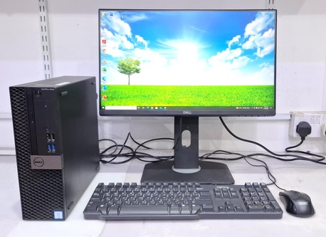 Manama, Computers, BHD 138,  DELL Core I7 6th Gen Computer Full Set 24" FHD Borderless Monitor 16GB RAM 128GB SSD+500GB