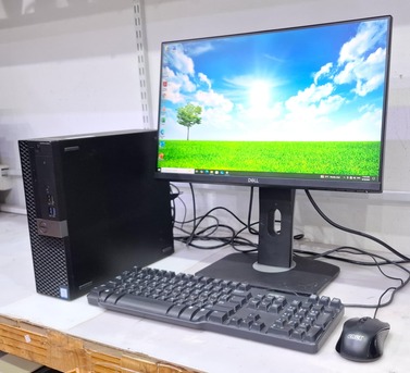 Manama, Computers, BHD 138,  DELL Core I7 6th Gen Computer Full Set 24" FHD Borderless Monitor 16GB RAM 128GB SSD+500GB