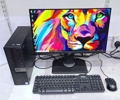 Manama, Electronics, BHD 138,  DELL Core I7 6th Gen Computer Full Set 24" FHD Borderless Monitor 16GB RAM 128GB SSD+500GB