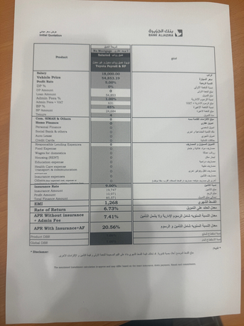 Al Naseem, Vehicles, Cars & Trucks , SAR 1268,  Toyota Yaris,  2024,  Automatic,  23000 KM,    Lease Transfer | No Down Payment | Low EMI